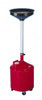 Made in USA 18 Gal Oil Drain Container with Casters Orange 2400-19 - 07610744
