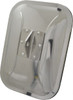 Value Collection 10-1/2" Long to 7-1/2" Wide Automotive Low Mount Universal Replacement Mirror Head Stainless Steel 94500 - 04466272