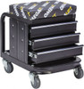 Omega Lift 450 Lb Capacity, 4 Wheel Creeper Seat with Drawers Steel, 18-1/4" Long x 18-7/8" High x 14" Wide 92450 - 41503756
