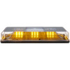 Federal Signal Class 1 Joules, Variable Flash Rate, Magnetic Mount Emergency Mini-Lightbar Assembly Powered by 12 to 24 VDC, Amber & Clear 454102HL-25 - 89255913