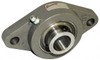 Browning VF2S-208 1/2" ID, 3-7/8" OAL x 2-1/8" OAH 2-Bolt Flange 1,444 Lb Static Cap, 2,611 Lb Dyn Cap, 3" Btw Mnt Hole Ctrs, Cast Iron VF2S-208 - 85358521