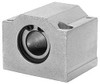 Pacific Bearing 3/8" ID, 1-3/4" OAW x 1.313" OAL x 1-1/4" OAH Pillow Block 510 Lb Static Cap, 1.437" Btw Mnt Hole Ctrs, 1/2" Base-to-Ctr Ht, Aluminum P06C - 84542893