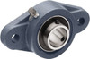 TRITAN 3/4" ID, 4.45" OAL x 1.31" OAH 2-Bolt Flange 1,495 Lb Static Cap, 2,878 Lb Dyn Cap, 3.54" Btw Mnt Hole Ctrs, 0.43" Base-to-Ctr Ht, Cast Iron/Steel UCFL204-12 - 70192109