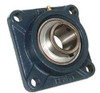 Value Collection 1/2" ID, 3-3/8" OAW x 3-3/8" OAL x 3-3/8" OAH 4-Bolt High Temperature Flange Bearing 1,650 Lb Static Cap, 2,830 Lb Dyn Cap, 2-1/2" Btw Mnt Hole Ctrs, 19/32" Base-to-Ctr Ht, Cast Iron UCF201-8HT - 05550959