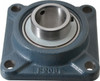 Value Collection 1-1/2" ID, 5-1/8" OAW x 5-1/8" OAL x 5-1/8" OAH 4-Bolt High Temperature Flange Bearing 4,000 Lb Static Cap, 6,400 Lb Dyn Cap, 4" Btw Mnt Hole Ctrs, 53/64" Base-to-Ctr Ht, Cast Iron UCF208-24HT - 05600341