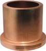 Bunting Bearings 1/4" Inside x 3/8" Outside Diam, Powdered Metal Flanged Bearing 1/2" Flange Outside Diam, 1/16" Flange Thickness, 3/8" OAL DPEF040606B3 - 47193677