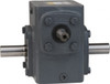 Boston Gear 1.33 Centerline Distance, 25:1, 70 RPM Output, 0.43 Input Horsepower, 307 Lbs. Max Torque, Speed Reducer Part No. 713-25-H, 1/2" Shaft Diam, Double Shaft Left & Right, 3.06" High 51619 - 91236364