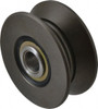 Osborn 3-3/4" Roller Diam x 1-9/16" Width, V Grooved Yoke Roller Steel, 7,630 Lb Dynamic Cap 0009665500 - 07380488