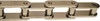 U.S. Tsubaki 1" Pitch, ANSI C2040, Spring Type Roller Chain Connecting Link Nickel Plated, For Use with Double Pitch Roller Chain C2040NPCL - 92463355