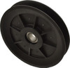 Fenner Drives 1/2 Inside x 5.04" Outside Diam, 0.65" Wide Pulley Slot, Glass Reinforced Nylon Idler Pulley 5L/B Belt Section, For Use with V-Belts VA5001RB0002 - 35428382