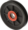 Fenner Drives 17 Inside x 5.04" Outside Diam, 0.65" Wide Pulley Slot, Glass Reinforced Nylon Idler Pulley 5L/B Belt Section, For Use with V-Belts VA5001 - 35428242
