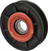 Fenner Drives 17 Inside x 3" Outside Diam, 1/2" Wide Pulley Slot, Glass Reinforced Nylon Idler Pulley 4L/A Belt Section, For Use with V-Belts VA3001 - 35428200
