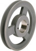 TB Woods 1 Groove, 1/2 to 1-1/2 Bore Diam, 6.45" Outside Diam, QD Bushed V Belt Sheave 6.2 A Diam Belt Pitch AK66 - 82222738