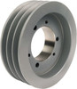 TB Woods 3 Groove, 1/2 to 1-15/16 Bore Diam, 4-1/2" Outside Diam, QD Bushed V Belt Sheave 4.50 3V Diam Belt Pitch 3V453 - 55519185