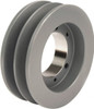 TB Woods 2 Groove, 1/2 to 1-15/16 Bore Diam, 5-1/2" Outside Diam, QD Bushed V Belt Sheave 5.5 5V Diam Belt Pitch 5V552 - 55518831