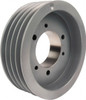 TB Woods 4 Groove, 7/8 to 3-1/2 Bore Diam, 10.9" Outside Diam, QD Bushed V Belt Sheave 10.9 5V Diam Belt Pitch 5V1094 - 55518864