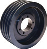 TB Woods 4 Groove, 7/8 to 3-1/2 Bore Diam, 10.4" Outside Diam, QD Bushed V Belt Sheave 10.00 C Diam Belt Pitch 1004C - 82246489
