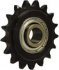 U.S. Tsubaki 15 Tooth, 3.98" Outside Diam, Carbon Steel, Chain Idler Sprocket Chain Size 60, 0.638" Bore Diam 60BB15H - 57515926