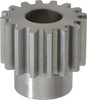 Boston Gear 10 Pitch, 1.6" Pitch Diam, 16 Tooth Spur Gear 1" Face Width, 3/4" Bore Diam, 1.22" Hub Diam, 14.5° Pressure Angle, Steel NF16B - 36682250