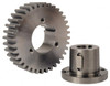 Browning NSS10H36 10 Pitch, 3.6" Pitch Diam, 3.8" OD, 36 Tooth Bushed Spur Gear 1" Face Width, 2-1/2" Hub Diam, 14.5° Pressure Angle, Steel NSS10H36 - 02272680