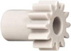 Made in USA 32 Pitch, 3/8" Pitch Diam, 7/16" OD, 12 Tooth Spur Gear 3/16" Face Width, 5/32" Bore Diam, 9/32" Hub Diam, 20° Pressure Angle, Acetal 3212S - 03125317