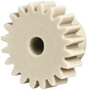 Made in USA 24 Pitch, 0.833" Pitch Diam, 0.917" OD, 20 Tooth Spur Gear 1/4" Face Width, 3/16" Bore Diam, 35/64" Hub Diam, 20° Pressure Angle, Acetal 2420 - 78080264