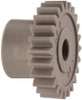Made in USA 32 Pitch, 3/4" Pitch Diam, 13/16" OD, 24 Tooth Spur Gear 3/16" Face Width, 3/16" Bore Diam, 1/2" Hub Diam, 20° Pressure Angle, Acetal 3224 - 03125374
