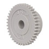 Made in USA 48 Pitch, 0.833" Pitch Diam, 7/8" OD, 40 Tooth Spur Gear 1/8" Face Width, 3/16" Bore Diam, 35/64" Hub Diam, 20° Pressure Angle, Acetal 4840 - 03303047