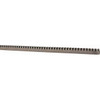 Boston Gear 1/4" Face Width, 4 Feet Long, 1/4" Thick Steel Gear Rack 24 Pitch L505-4 - 36682482