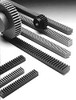 Poly Hi Solidur 1-1/4" Face Width, 4 Feet Long, 1-1/4" Thick Nylon Gear Rack 8 Pitch, 20° Pressure Angle GNLR2008 - 00230987