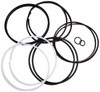 Parker Hannifin Buna Nitrile Accumulator Seal Kit Includes V O-Ring Piston Seal, V O-Ring Backups, PTFE Glide Rings, O-Ring, O-Ring Backup, Gas Valve O-Ring, Use with 2 Inch Bore Piston Accumulator RK0200K000 - 76134048