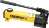 Enerpac 2 Stage 1/2" Stroke Glass-Filled Nylon Manual Hydraulic Pump 1/4 NPTF Port, 0.055 & 0.221 Cu In/Stroke, 3 Cu In Reservoir, 200 psi First Stage, 10,000 psi Second Stage P142 - 80021645