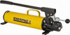 Enerpac 2 Stage 1.125" Piston Diam, 1" Stroke Steel Manual Hydraulic Pump 3/8 NPTF Port, 0.15 & 1.00 Cu In/Stroke, 3 Cu In Reservoir, 500 psi First Stage, 10,000 psi Second Stage P84 - 80021629