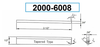 Precise P1N .04"W X 1/2"H X 3-1/2"L H.S.S. Parallel Type Cut-Off Blade - 2000-6008