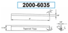 Precise P3 1/8"W x 11/16"H x 5"L H.S.S. Parallel Type Cut-Off Blade - 2000-6035