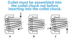 Vertex ER-32 11/16" Coolant Thru Spring Collet, .669 to .708" Collapse Range - 3900-5555