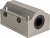 Thomson Industries 16mm Inside Diam, 4,400 Lbs. Dynamic Capacity, Closed Twin Pillow Block Linear Bearing 42mm Overall Height x 53mm Overall Width SSETWNM16DD - 36691731