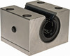 Thomson Industries 30mm Inside Diam, 8,300 Lbs. Dynamic Capacity, Open Single Pillow Block Linear Bearing 60mm Overall Height x 87" Overall Width, 45mm Btw Mount Hole Centers SSEPBOM30DD - 36691699
