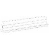Thomson Industries 1-1/2" Shaft Diam, 3" Base Width, Steel Shaft, Aluminum Rail, Round Shaft Assemblies 48" Long, 0.69" Neck Width SRA24L48 - 35523315