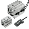 Norgren 1-1/2" Stroke x 4" Bore Double Acting Air Cylinder 1/4 Port, 1/2-20 Rod Thread, 145 Max psi, 23 to 176°F DC/92100/M/1.5 - 01513373