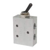 ARO Fluid Management 1/8" Inlet 4-Way 2-Position Toggle Actuator/Manual Return Air Valve 0.2 CV Rating M211LS - 08046104