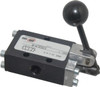 ARO Fluid Management 1/4" Inlet NPT 1/4" Outlet 3-Way Hand Operated Lever Actuated/Manual Return Air Valve 0.7 CV Rating E252LM - 09209750