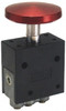 ARO Fluid Management 5/32" Inlet Tube Thread 3-Way 2-Position Manual Mechanical Air Valve 0.104 CV Rating, 30 to 150 psi, 160°F Max 461-2 - 98156227