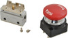 ARO Fluid Management 1/8" Inlet 3-Way 2-Position Palm Button Actuated/Detent Return Manual Mechanical Air Valve 0.2 CV Rating M291HS-15 - 08046138