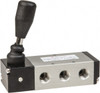 PRO-SOURCE 5-Port 1/4" Inlet NPT 1/4" Outlet 5-Way 3-Position Lever Actuator/Detent Return Manual Mechanical Air Valve 0.976 CV Rating, 127.98 Max psi 4550331011PRO - 78261153