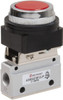 PRO-SOURCE 3-Port 1/8" Inlet NPT 1/8" Outlet 3-Way, 2-Position Palm Button Mechanically Operated Air Valve 0.1 CV Rating, 127.98 Max psi 4330221612PRO - 78261880