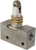 ARO Fluid Management Mechanically Operated Valves, Valve Type: 3-Way, CV Rating: 0.195, Inlet Size: 1/8 (Inch), Number of Ports: 3, Return Type: Spring, Actuator Type: Roller Plunger 215-C - 93180495