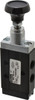 Parker Hannifin 0.20 CV Rate, 1/8" NPT Inlet Direct Air 2 Mechanical Spool Valve 3 Way, 2 Position, Manual Return, Button Push Pull, 150 Max psi 414931000 - 09865700