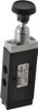 Parker Hannifin 0.20 CV Rate, 1/8" NPT Inlet Direct Air 2 Mechanical Spool Valve 4 Way, 2 Position, 150 Max psi, Button Spring Return 410411000 - 75954123