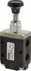 Parker Hannifin 0.83 CV Rate, 1/4" NPT Inlet Direct Air 4 Mechanical Spool Valve 3 Way, 2 Position NC, 150 Max psi, Button Spring Return 524411000 - 51018182